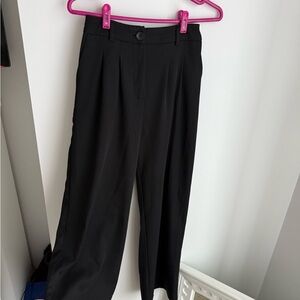 Princess Polly Black High-Waist Dress Pants